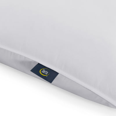 Serta® Down Illusion Medium Density 2-Pack Allergen Barrier 2 Pack Medium Density Bed Pillow