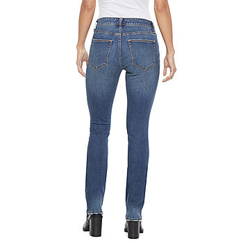 Arizona Womens Mid Rise Bootcut Jean, Color: Med Mischievous - JCPenney