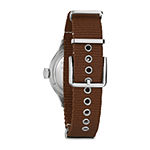 Bulova Military Hack A11 Mens Automatic Brown Strap Watch 96a282