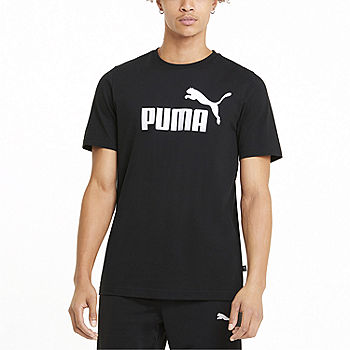 PUMA Crew T-Shirt Neck Sleeve Mens Short Graphic - Essentials JCPenney