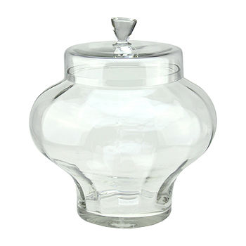 14.5'' Clear Segmented Glass Container with Lid, Color: Clear - JCPenney