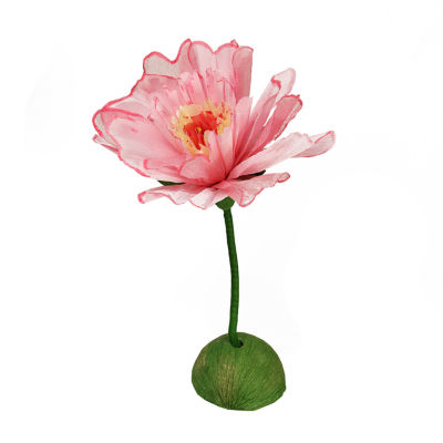 24'' Pink and Green Spring Floral Artificial Craft Stem