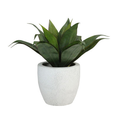 13'' Potted Artificial Green Agave Plant, Color White JCPenney