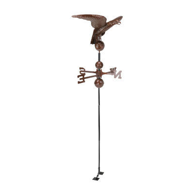 36'' Chocolate Brown Polished Eagle Outdoor Garden Weathervane