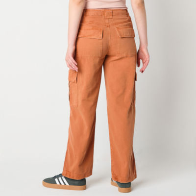 Billabong Womens Juniors Wide Leg Mid Rise Cargo Pant