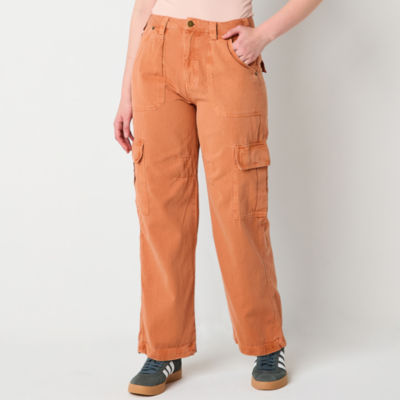Billabong Womens Juniors Wide Leg Mid Rise Cargo Pant
