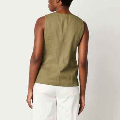 a.n.a Drapey Twill Womens Vest