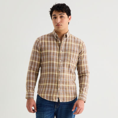 mutual weave Mens Classic Fit Button-Down Shirt