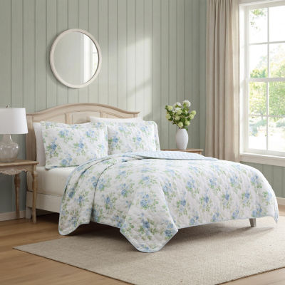 Laura Ashley Linley 3-pc. Floral Quilt Set
