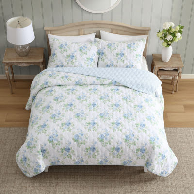 Laura Ashley Linley 3-pc. Floral Quilt Set