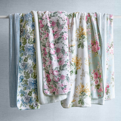 Laura Ashley Reversible Coco Washable Midweight Throw