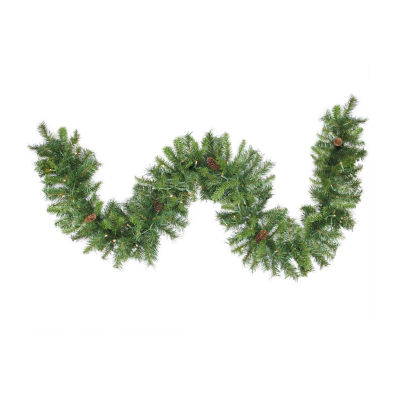 50' x 12'' Pre-Lit Dakota Pine Artificial Christmas Garland - Warm White LED Lights