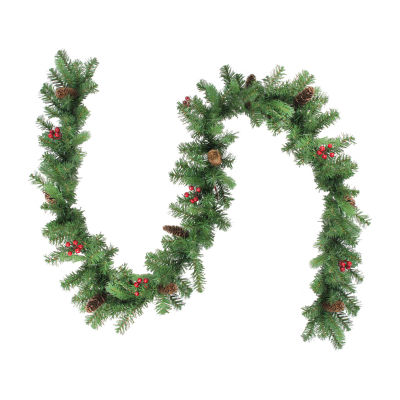 9' x 10'' Noble Fir with Berries Artificial Christmas Garland - Unlit