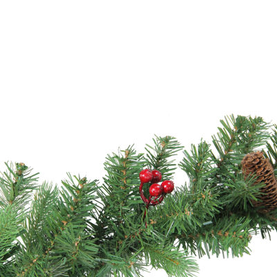 9' x 10'' Noble Fir with Berries Artificial Christmas Garland - Unlit