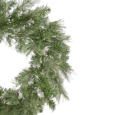 Snow Mountain Pine Artificial Christmas Wreath - 24 Inch  Unlit