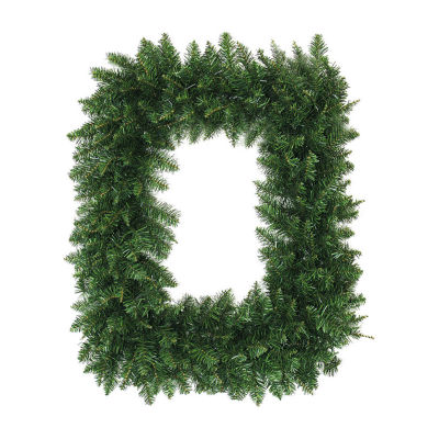 36'' Buffalo Fir Rectangular Artificial Christmas Wreath - Unlit