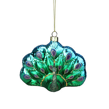 La Pastiche Peacock Glass Ornament Collection (Set of 3) with, 3.5 x 3.5  - 3.5 x 3.5 - Bed Bath & Beyond - 36719838