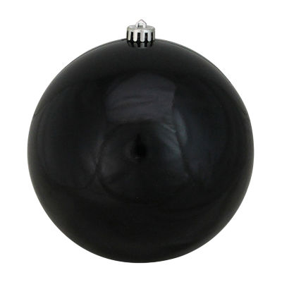 Shiny Jet Black Shatterproof Christmas Ball Ornament 8'' (200mm), Color ...