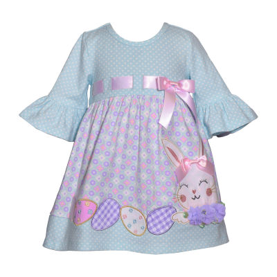 Bonnie Jean Toddler Girls 3/4 Sleeve A-Line Dress
