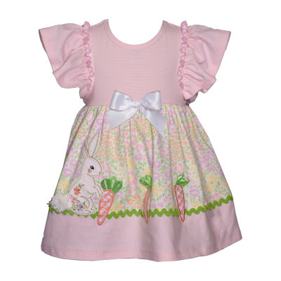 Bonnie Jean Toddler Girls Short Sleeve Flutter A-Line Dress