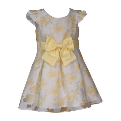 Bonnie Jean Toddler Girls Short Sleeve Flutter Fit + Flare Dress