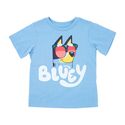 Toddler Boys Crew Neck Short Sleeve Bluey Graphic T-Shirt