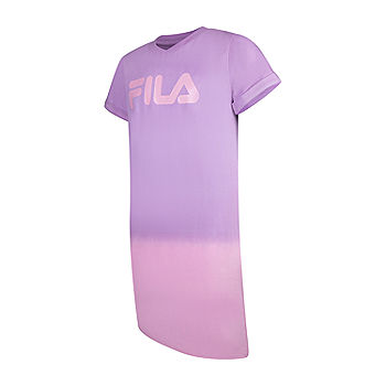Fila Big Girls Short Cuffed Sleeve Ombre T-Shirt Dress - JCPenney