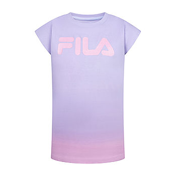 Fila Big Round Graphic T-Shirt, Color: Lavender - JCPenney