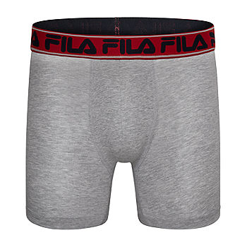 FILA Ultra Soft Stretch Mens 4 Pack Boxer Briefs