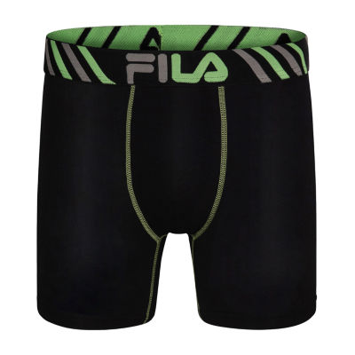 FILA Ultra Soft Stretch No Fly Mens 4 Pack Boxer Briefs