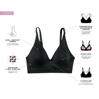 Bali Comfort Revolution Modern Seamless Wireless Full Coverage Bra-Df3380