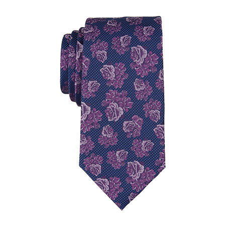 Collection By Michael Strahan Goldes Floral Tie, One Size, Red