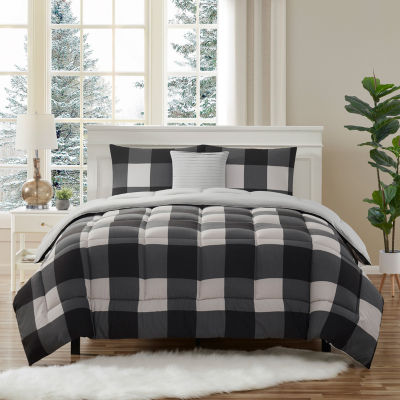 Sweet Home Collection Buffalo Plaid 4-pc. Midweight Down Alternative Comforter Set
