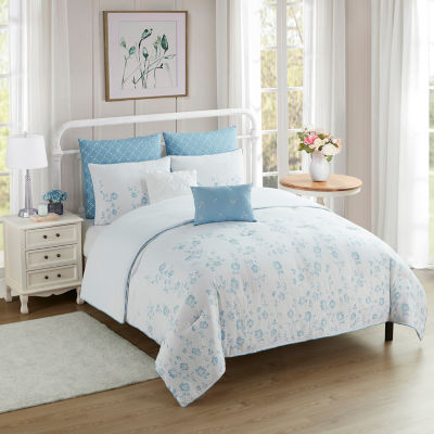 Sweet Home Collection Adeline Floral 7-pc. Midweight Down Alternative Comforter Set