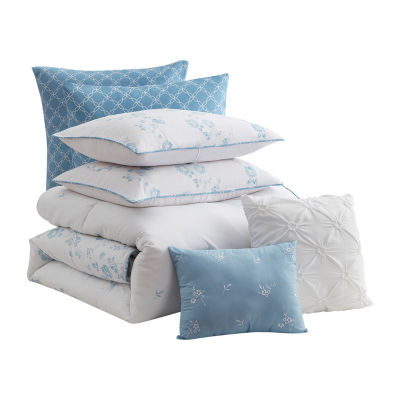 Sweet Home Collection Adeline Floral 7-pc. Midweight Down Alternative Comforter  Set