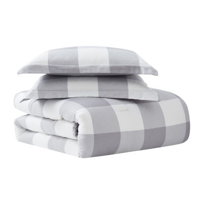 Sweet Home Collection Herringbone Buffalo Check Midweight Down Alternative Comforter Set