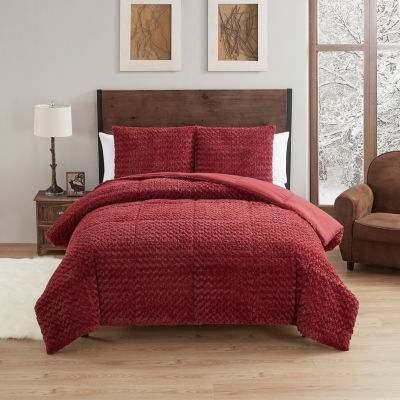 Sweet Home Collection Mika Faux Fur 3-pc. Midweight Down Alternative Comforter Set