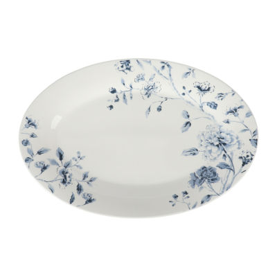 Martha Stewart Empress Bouquet 17-inch Fine Ceramic Serving Platter