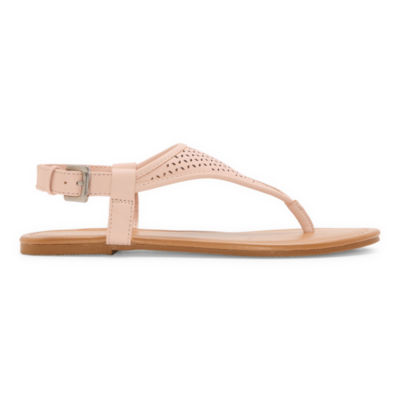 a.n.a Womens Swiss T-Strap Flat Sandals