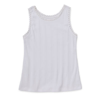 Thereabouts Little & Big Girls Rib Scoop Neck Tank Top