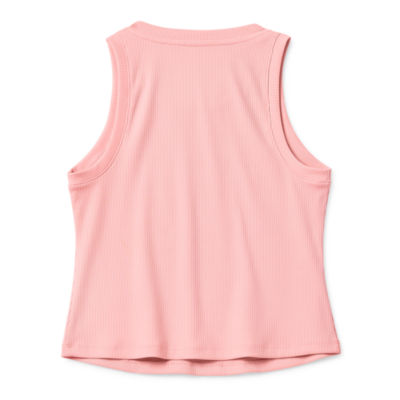 Xersion Little & Big Girls Ribbed Round Neck Tank Top