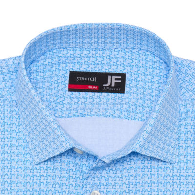 J. Ferrar Slim 360 Stretch Performance Mens Fit Wrinkle Free Long Sleeve Dress Shirt