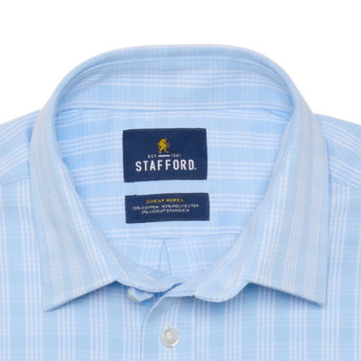 Stafford Sweat Repel Mens Regular Fit Long Sleeve Dress Shirt