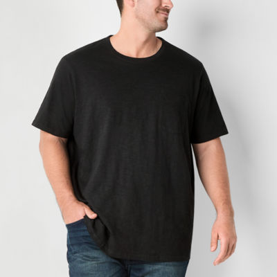 mutual weave Big and Tall Mens Crew Neck Short Sleeve Pocket T-Shirt