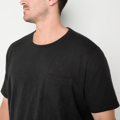 mutual weave Big and Tall Mens Crew Neck Short Sleeve Pocket T-Shirt