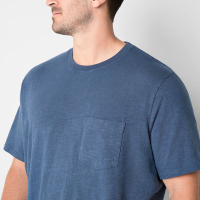 mutual weave Big and Tall Mens Crew Neck Short Sleeve Pocket T-Shirt