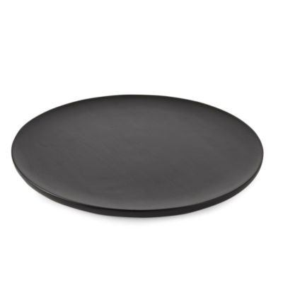 Linden Street Black Wood Charger Plate