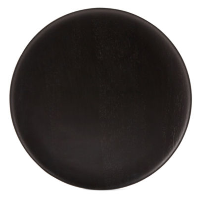 Linden Street Black Wood Charger Plate