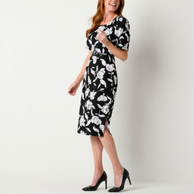 Liz Claiborne Short Sleeve Sheath Dress