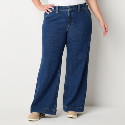 Jcpenney ana clearance wide leg jeans